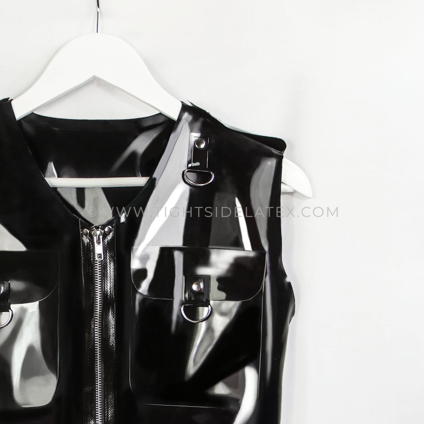 Mens Latex Military Vest