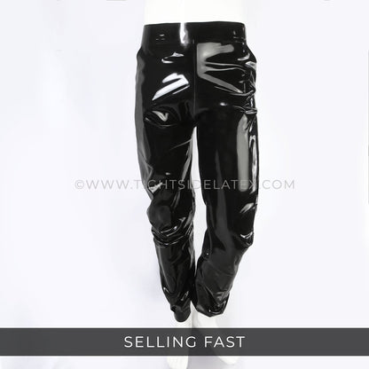 Mens Latex Jogging Bottoms