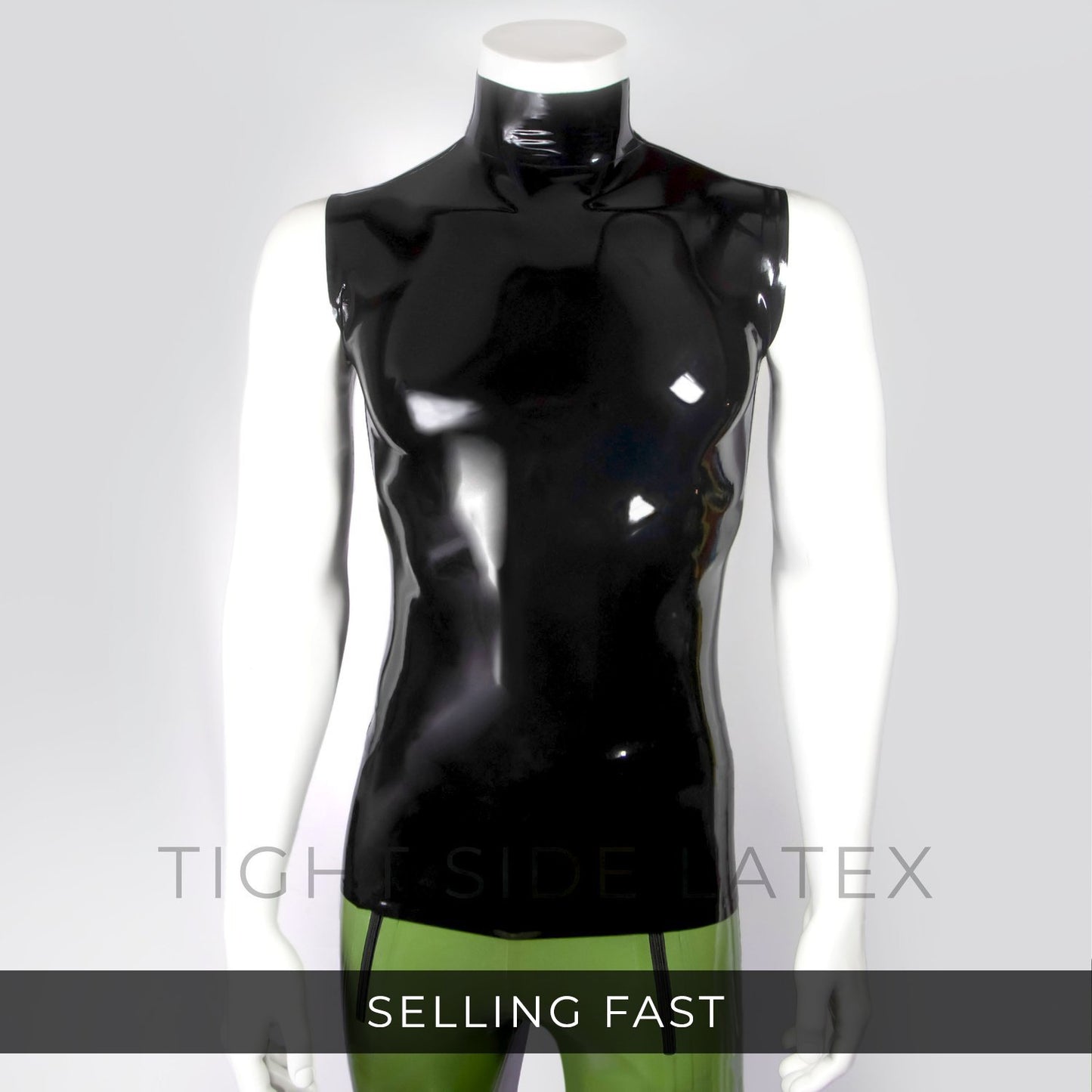 Latex Neck Entry Vest Top