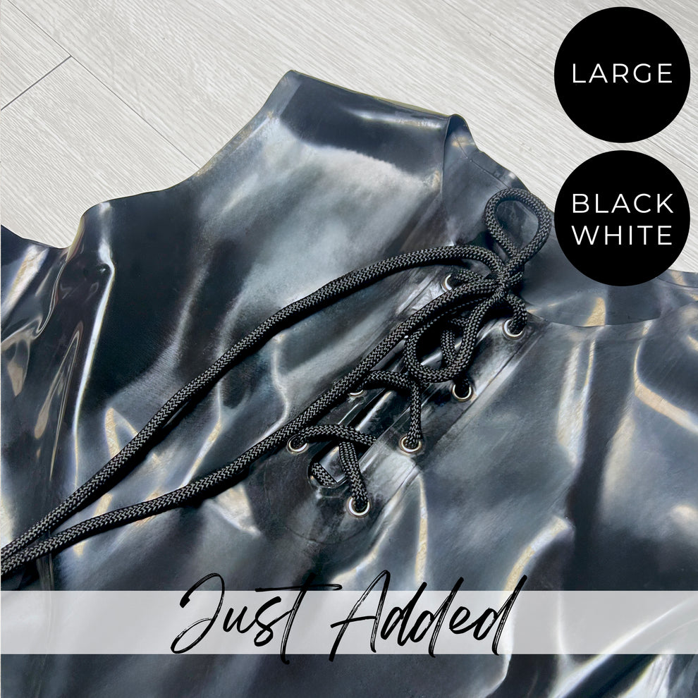Men's Latex Lace Up Top SAMPLE SALE Tight Side Latex